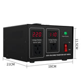 Maxbell Voltage Transformer Converter US Adapter Accurate Heavy Duty Power Converter 18x21x11.5cm 500VA
