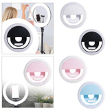 Maxbell Phone Selfies Light Makeup Cold Soft Warm Light LED Phone Selfie Circle Light white