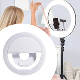 Maxbell Phone Selfies Light Makeup Cold Soft Warm Light LED Phone Selfie Circle Light white