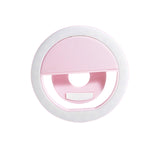 Maxbell Phone Selfies Light Makeup Cold Soft Warm Light LED Phone Selfie Circle Light pink