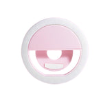 Maxbell Phone Selfies Light Makeup Cold Soft Warm Light LED Phone Selfie Circle Light pink