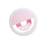 Maxbell Phone Selfies Light Makeup Cold Soft Warm Light LED Phone Selfie Circle Light pink