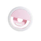 Maxbell Phone Selfies Light Makeup Cold Soft Warm Light LED Phone Selfie Circle Light pink