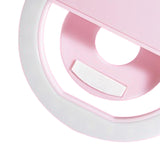 Maxbell Phone Selfies Light Makeup Cold Soft Warm Light LED Phone Selfie Circle Light pink