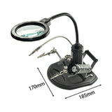 Maxbell Magnifying Glass Soldering Station LED Lighted for Engraving Crafts Assembly