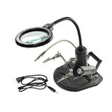 Maxbell Magnifying Glass Soldering Station LED Lighted for Engraving Crafts Assembly