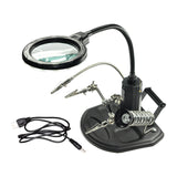 Maxbell Magnifying Glass Soldering Station LED Lighted for Engraving Crafts Assembly