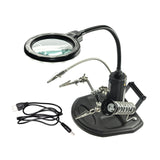 Maxbell Magnifying Glass Soldering Station LED Lighted for Engraving Crafts Assembly