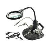 Maxbell Magnifying Glass Soldering Station LED Lighted for Engraving Crafts Assembly