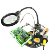 Maxbell Magnifying Glass Soldering Station LED Lighted for Engraving Crafts Assembly