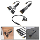 Maxbell Headphone Splitter No Interference Extension Cable for Laptop Phone Earphone 1 to 6