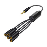 Maxbell Headphone Splitter No Interference Extension Cable for Laptop Phone Earphone 1 to 5