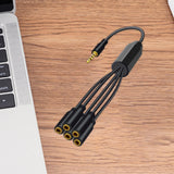 Maxbell Headphone Splitter No Interference Extension Cable for Laptop Phone Earphone 1 to 5