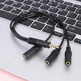 Maxbell Headphone Splitter No Interference Extension Cable for Laptop Phone Earphone 1 to three