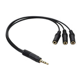 Maxbell Headphone Splitter No Interference Extension Cable for Laptop Phone Earphone 1 to three