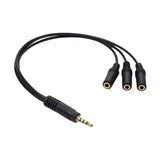 Maxbell Headphone Splitter No Interference Extension Cable for Laptop Phone Earphone 1 to three