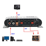 Maxbell Mini Amplifier Sturdy 2.1 Channel Mini Amplifier for TV Speaker Mobile Phone Black