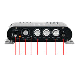 Maxbell Mini Amplifier Sturdy 2.1 Channel Mini Amplifier for TV Speaker Mobile Phone Black