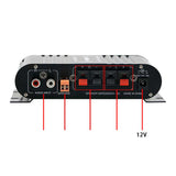 Maxbell Mini Amplifier Sturdy 2.1 Channel Mini Amplifier for TV Speaker Mobile Phone Black