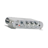Maxbell Mini Amplifier Sturdy 2.1 Channel Mini Amplifier for TV Speaker Mobile Phone Silver