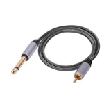 Maxbell RCA to 1/4 inch Adapter Cable Sturdy 6.35mm to RCA Stereo Interconnect Cable Cable Length 100cm