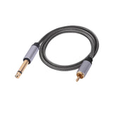 Maxbell RCA to 1/4 inch Adapter Cable Sturdy 6.35mm to RCA Stereo Interconnect Cable Cable Length 100cm