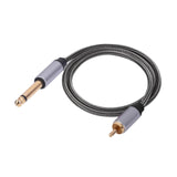 Maxbell RCA to 1/4 inch Adapter Cable Sturdy 6.35mm to RCA Stereo Interconnect Cable Cable Length 100cm