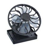 Maxbell Solar Fan Picnic Fan with Clamp Mount Small Fan Hiking Handsfree Clip on Fan