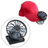Maxbell Solar Fan Picnic Fan with Clamp Mount Small Fan Hiking Handsfree Clip on Fan