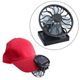 Maxbell Solar Fan Picnic Fan with Clamp Mount Small Fan Hiking Handsfree Clip on Fan
