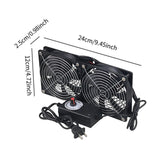 Maxbell Computer Cabinet Fan Multipurpose Router Fan for Pump Server Electric Heater