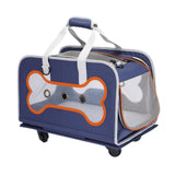 Maxbell Pet Rolling Carrier Dog Carrier Puppy Outdoor Cat Carrier with Wheels Travel