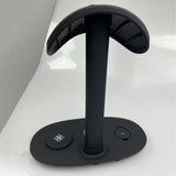 Maxbell 3 in 1 Charging Station Glasses Hanger Black for Office Game Room Bedroom