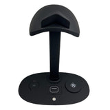 Maxbell 3 in 1 Charging Station Glasses Hanger Black for Office Game Room Bedroom