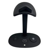 Maxbell 3 in 1 Charging Station Glasses Hanger Black for Office Game Room Bedroom