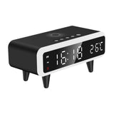 Maxbell Digital Alarm Clock 4 Adjustable Brightness 12H 24H Learning Hall Desk Clock Black
