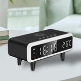 Maxbell Digital Alarm Clock 4 Adjustable Brightness 12H 24H Learning Hall Desk Clock Black