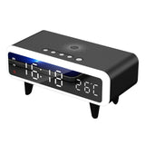 Maxbell Digital Alarm Clock 4 Adjustable Brightness 12H 24H Learning Hall Desk Clock Black