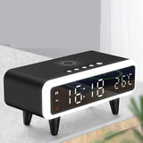 Maxbell Digital Alarm Clock 4 Adjustable Brightness 12H 24H Learning Hall Desk Clock Black