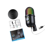 Maxbell USB Condenser Microphone with Base Condenser Mic for Stream Podcasting