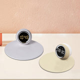 Maxbell Desk Clock Wireless Charging Living Room Hall Office LED Digital Alarm Clock White