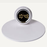 Maxbell Desk Clock Wireless Charging Living Room Hall Office LED Digital Alarm Clock White