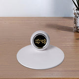 Maxbell Desk Clock Wireless Charging Living Room Hall Office LED Digital Alarm Clock White