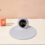 Maxbell Desk Clock Wireless Charging Living Room Hall Office LED Digital Alarm Clock White