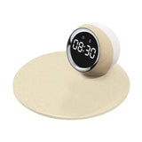 Maxbell Desk Clock Wireless Charging Living Room Hall Office LED Digital Alarm Clock Beige