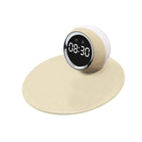 Maxbell Desk Clock Wireless Charging Living Room Hall Office LED Digital Alarm Clock Beige