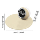 Maxbell Desk Clock Wireless Charging Living Room Hall Office LED Digital Alarm Clock Beige