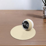 Maxbell Desk Clock Wireless Charging Living Room Hall Office LED Digital Alarm Clock Beige
