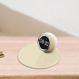 Maxbell Desk Clock Wireless Charging Living Room Hall Office LED Digital Alarm Clock Beige