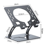 Maxbell Tablet Stand Holder Nonslip Base Desktop Stand Riser Personal Computer Riser Black Round Hole